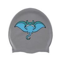 Four Colors Logo Printed Silicone Swim Cap