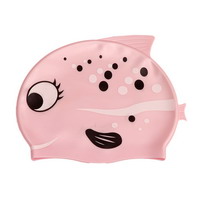 Fish Design Silicone Swim Cap