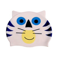 Cat Design Silicone Swim Cap