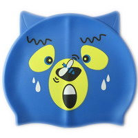 Bear Design Silicone Swim Cap