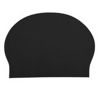 Black Latex Swim Cap
