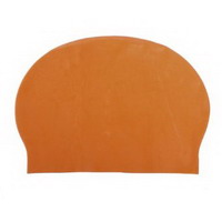 Orange Latex Swim Cap