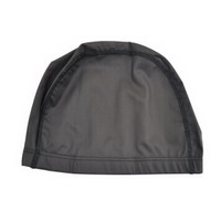 Black PU Swim Cap