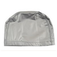 Silver PU Swim Cap